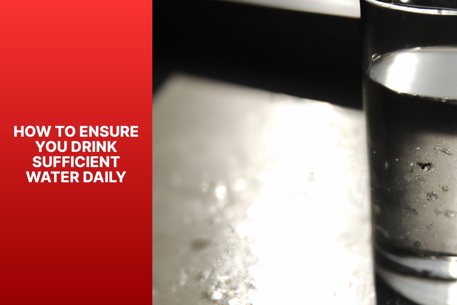 How to Ensure You Drink Sufficient Water Daily - The Benefits of Drinking Sufficient Water Daily 