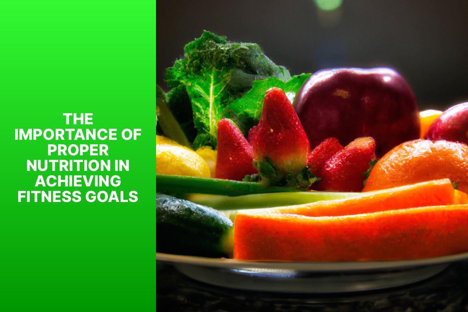 The Importance of Proper Nutrition in Achieving Fitness Goals - The Importance of Proper Nutrition in Achieving Fitness Goals 